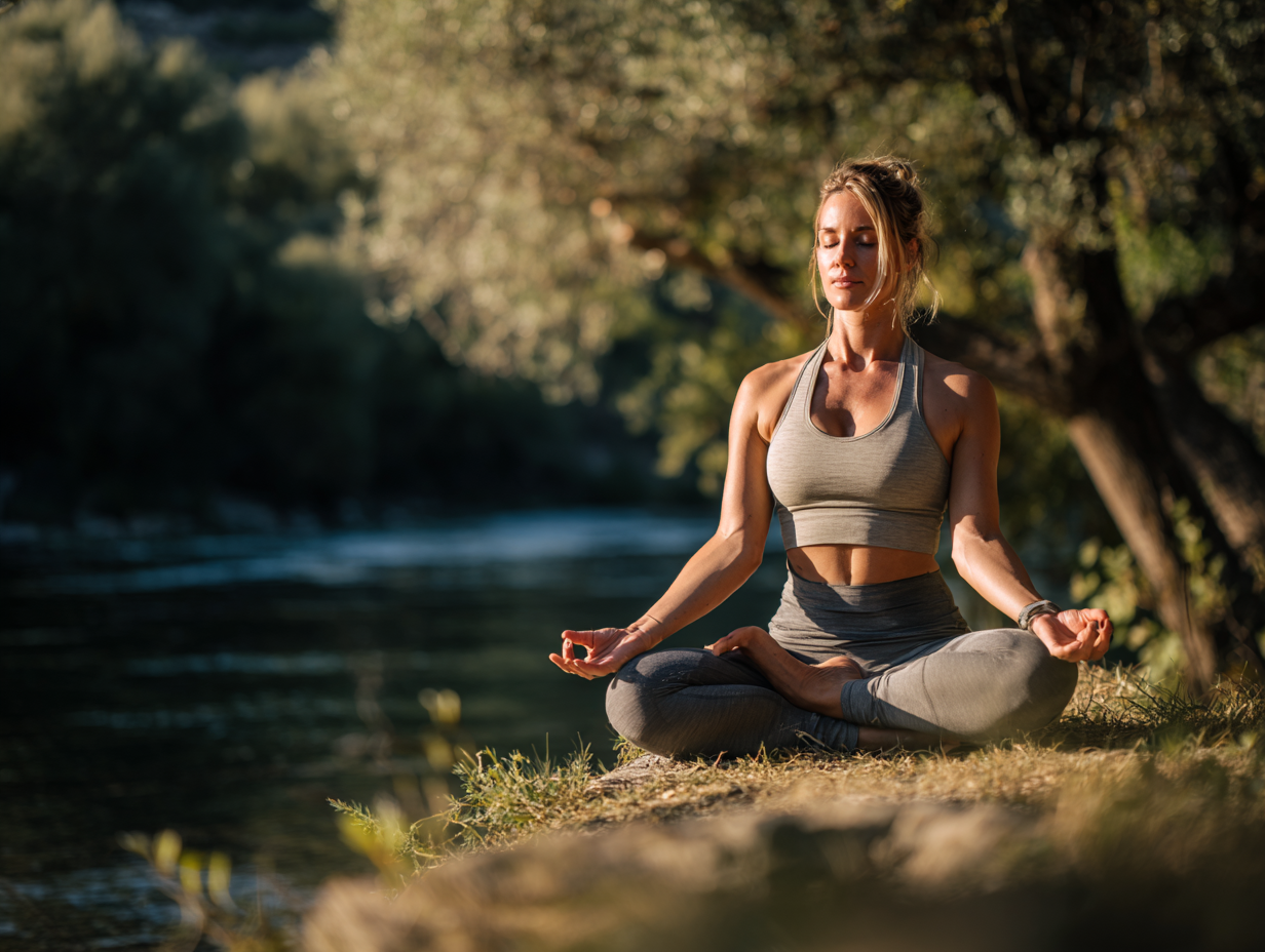 Skupina ľudí cvičí v telocvični